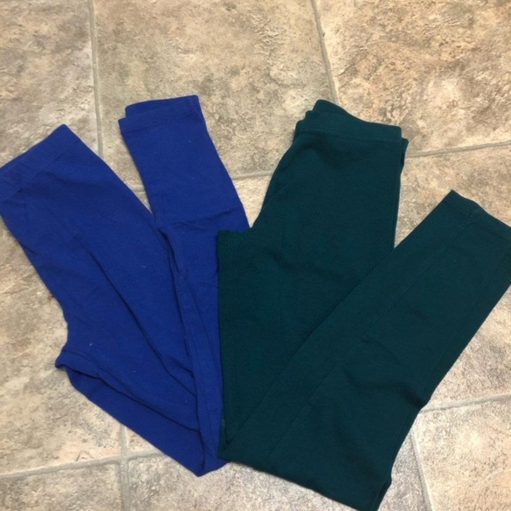 Forever 21 Mid-Rise Basic Cotton Leggings 2 Pairs